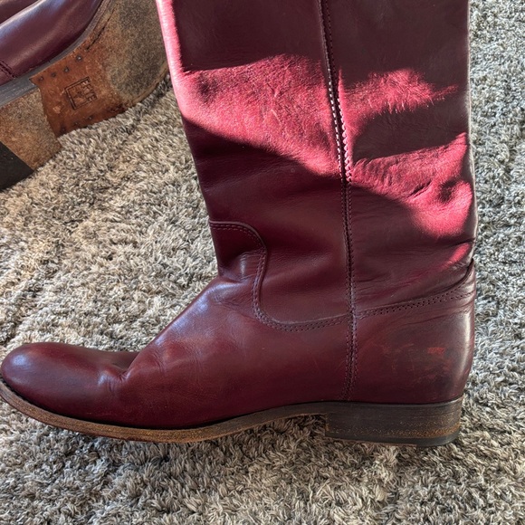 Frye Melissa Button Boot - Bordeaux - Picture 5 of 10